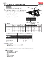 Preview for 1 page of Makita 4112H Technical Information