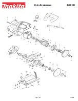 Makita 4200NH Parts Breakdown предпросмотр