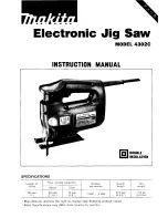 Предварительный просмотр 1 страницы Makita 4302C Instruction Manual