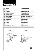 Makita 4304 Instruction Manual предпросмотр