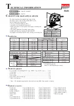 Предварительный просмотр 1 страницы Makita 4340CT Technical Information