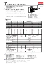 Preview for 1 page of Makita 4351CT Technical Information