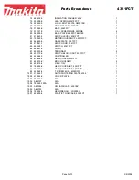 Preview for 3 page of Makita 4351FCT Parts Breakdown