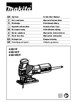 Preview for 1 page of Makita 4351FCTJ Instruction Manual