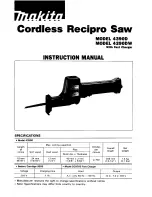 Предварительный просмотр 1 страницы Makita 43901D Instruction Manual