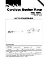 Предварительный просмотр 1 страницы Makita 4399D Instruction Manual