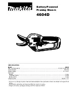 Preview for 1 page of Makita 4604D Operator'S Manual