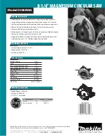 Preview for 2 page of Makita 50008MGA Specifications