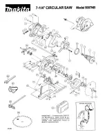 Предварительный просмотр 1 страницы Makita 5007NB Parts Breakdown