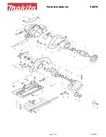 Предварительный просмотр 1 страницы Makita 5007S Parts Breakdown