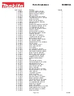 Предварительный просмотр 2 страницы Makita 5008MGA Parts Breakdown