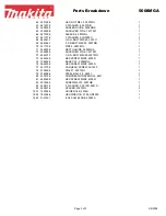 Предварительный просмотр 3 страницы Makita 5008MGA Parts Breakdown