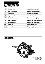 Makita 5008MGJ Instruction Manual preview