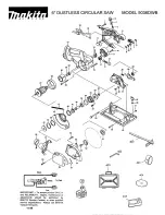 Makita 5036DWB Parts Breakdown предпросмотр