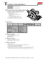 Makita 5037NB Technical Information preview