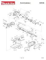 Preview for 1 page of Makita 5057KB Parts Breakdown