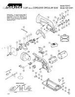 Preview for 1 page of Makita 5091D Parts List