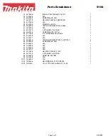 Preview for 3 page of Makita 5104 Parts Breakdown