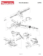 Предварительный просмотр 1 страницы Makita 5277B Parts Breakdown