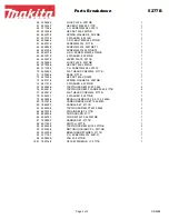 Preview for 3 page of Makita 5277B Parts Breakdown