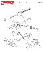 Preview for 1 page of Makita 5277NB Parts Breakdown