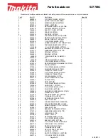 Предварительный просмотр 2 страницы Makita 5377MG Parts Breakdown