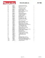 Preview for 3 page of Makita 5377MG Parts Breakdown