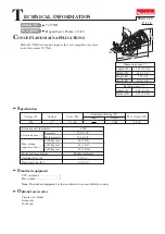 Makita 5477NB Technical Information предпросмотр