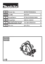 Preview for 1 page of Makita 5606B Instruction Manual