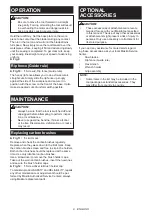 Preview for 9 page of Makita 5606B Instruction Manual