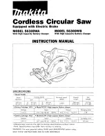 Makita 5630DWA Instruction Manual предпросмотр