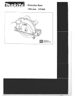 Предварительный просмотр 1 страницы Makita 5704R Operating Instructions Manual