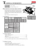 Предварительный просмотр 1 страницы Makita 5705R Technical Information