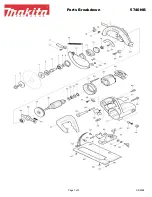 Предварительный просмотр 1 страницы Makita 5740NB Parts Breakdown