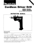 Makita 6012HD Instruction Manual предпросмотр