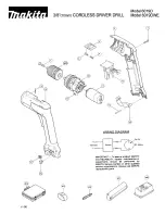 Preview for 1 page of Makita 6019D Parts List