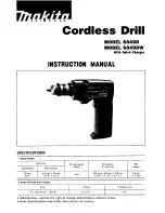 Предварительный просмотр 1 страницы Makita 6040D Instruction Manual