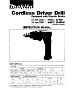 Preview for 1 page of Makita 6093D Instruction Manual
