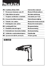 Makita 6095D Instruction Manual preview