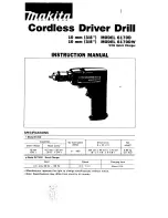 Preview for 1 page of Makita 6170D Instruction Manual