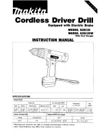 Preview for 1 page of Makita 6201DW Instruction Manual