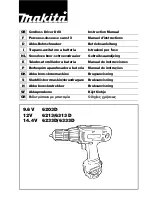 Makita 6203D Instruction Manual предпросмотр