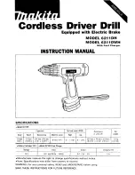 Preview for 1 page of Makita 6211DH Instruction Manual