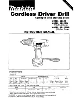 Preview for 1 page of Makita 6212D Instruction Manual