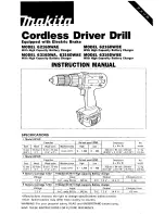 Preview for 1 page of Makita 6216DWAE Instruction Manual