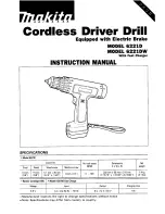 Preview for 1 page of Makita 6221D Instruction Manual