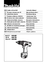 Preview for 1 page of Makita 6227D Instruction Manual