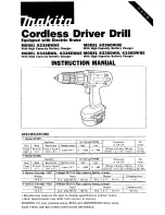 Preview for 1 page of Makita 6236DWAE Instruction Manual