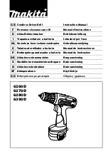 Preview for 1 page of Makita 6260D Instruction Manual