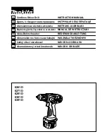 Makita 6261D Instruction Manual предпросмотр